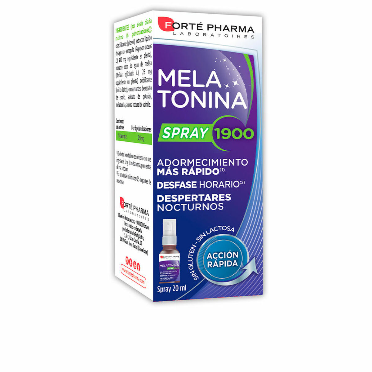 Insomnia supplement Forté Pharma Melatonina Melatonin 20 ml