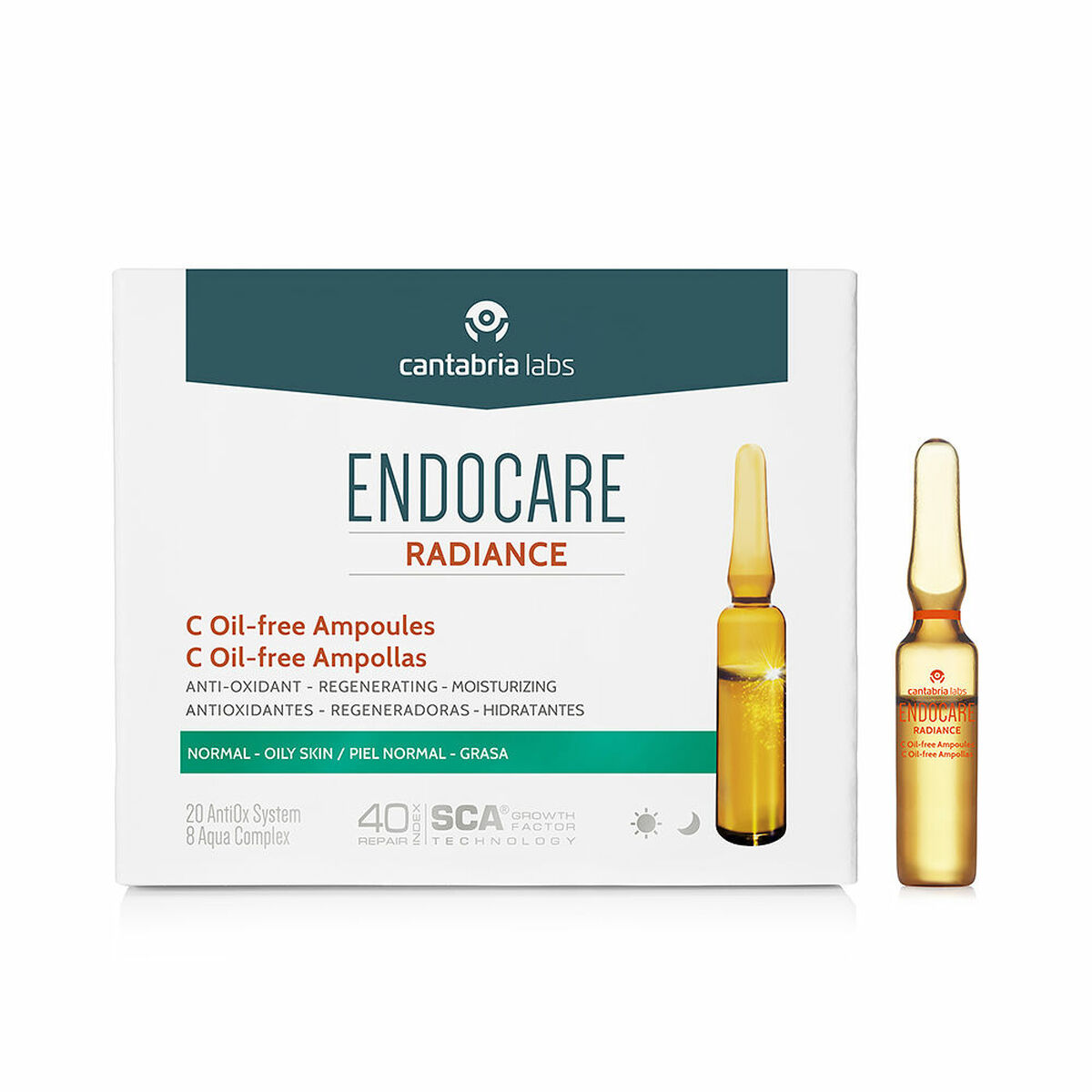 Ampoules Endocare X 2 ml 10 x 2 ml Without oil