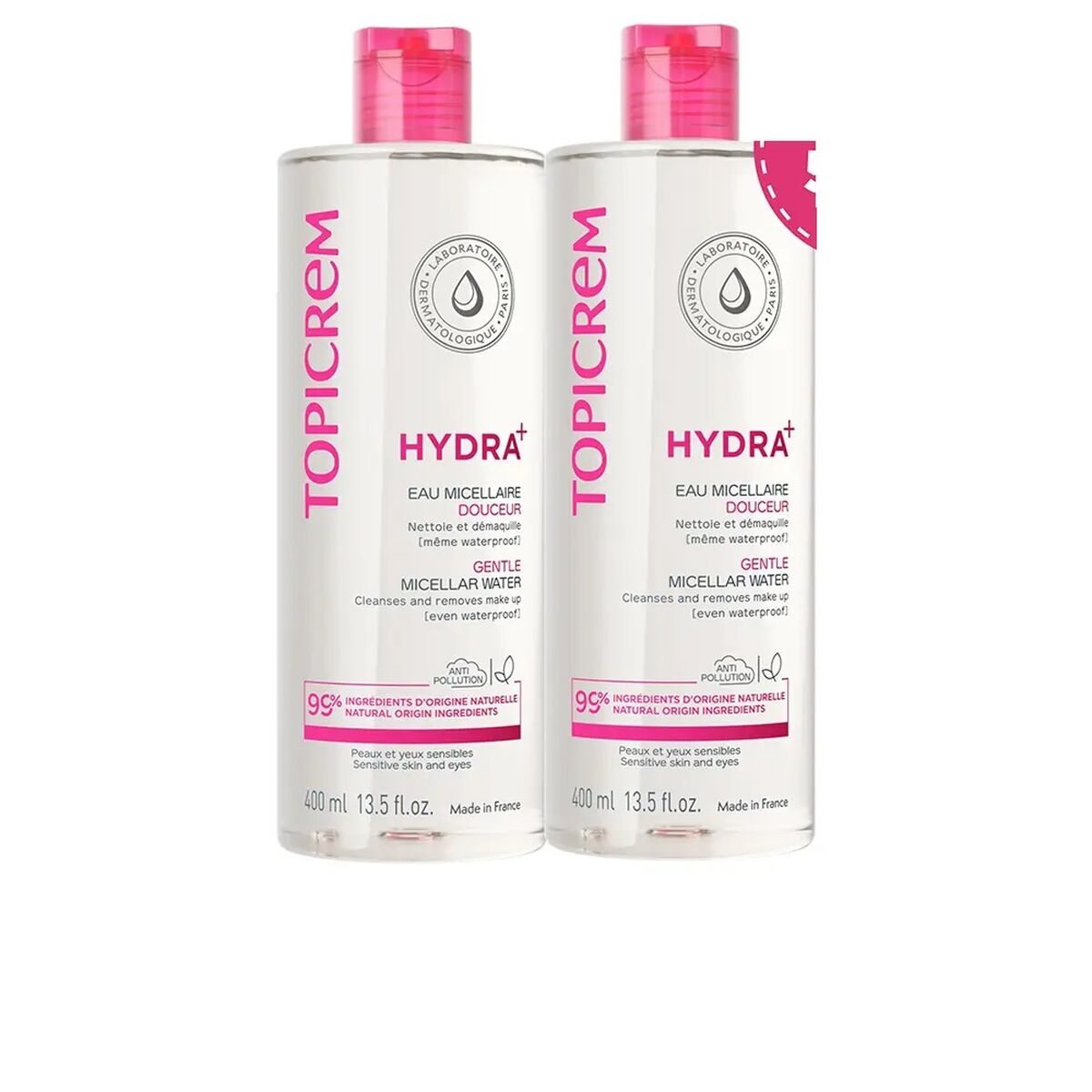 Facial Cleansing Gel Topicrem HYDRA+ 400 ml